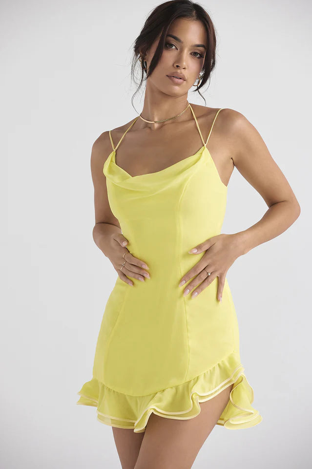 Aster Bloom Caul Mini Dress