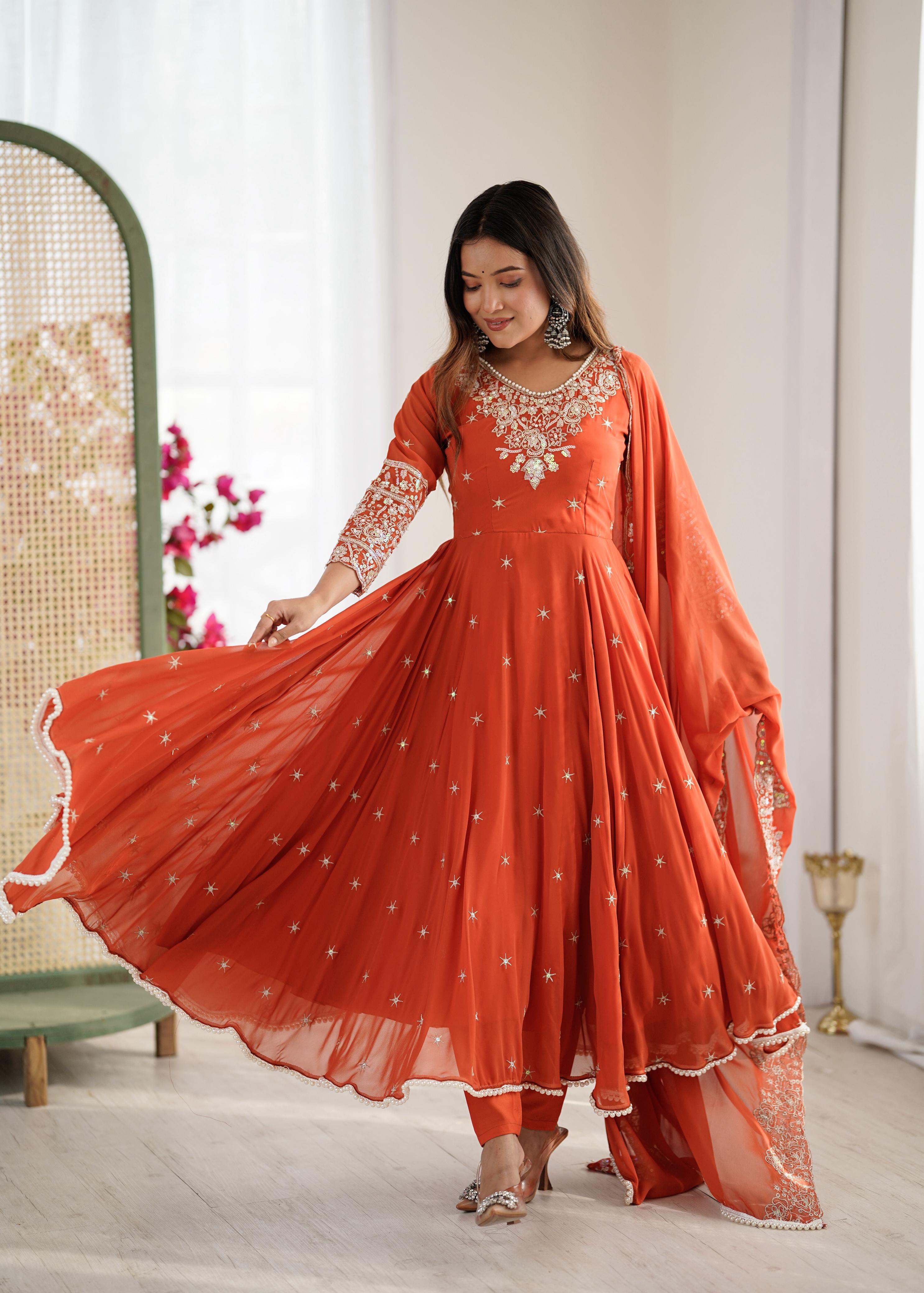 Gulab Anarkali Designer Suit