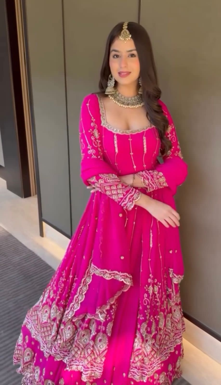 Gulnaaz with Heavy Embroidery Anarkali Suit