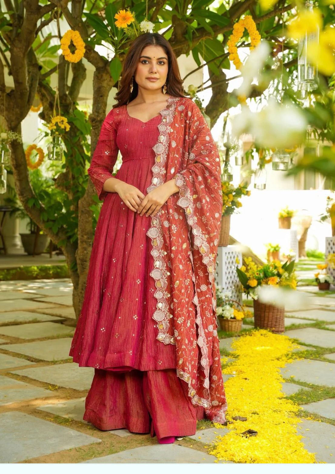 Noor Designer Anarkali Complete Set