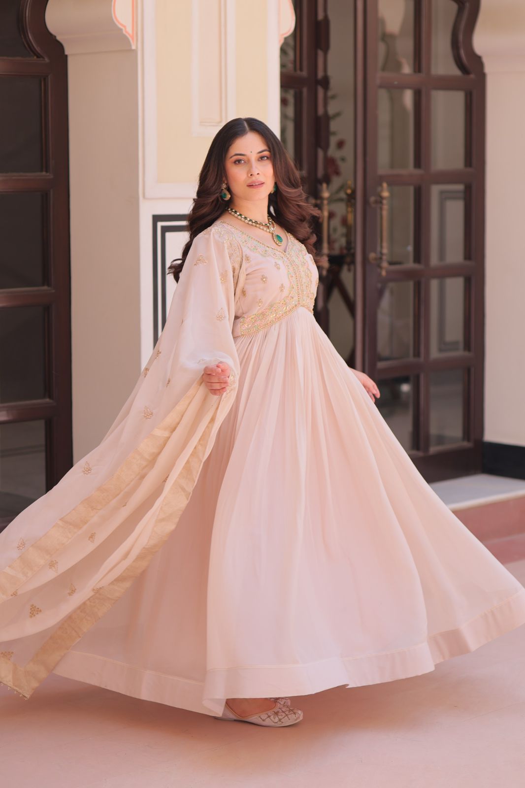 Falak Anarkali Suit with Dupatta