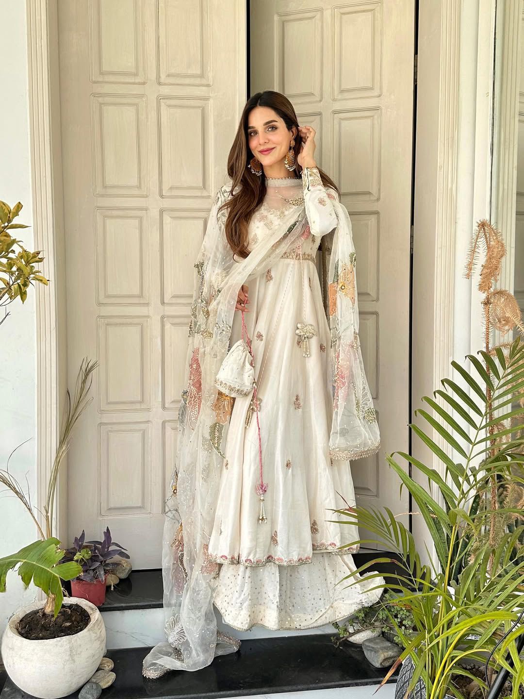 Hoor Anarkali with Dupatta