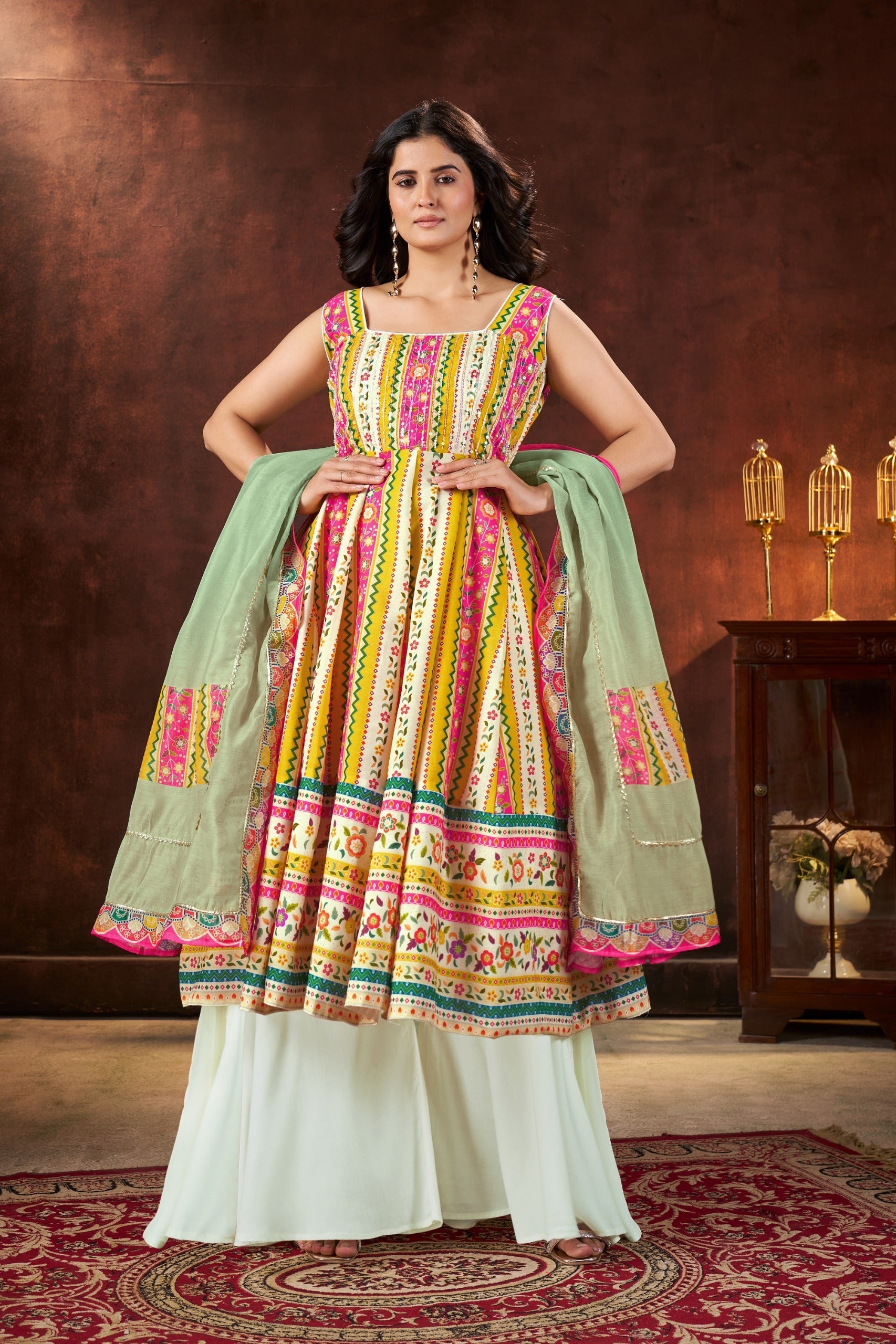 Kainat Heavy Fancy Pair With Dupatta Set