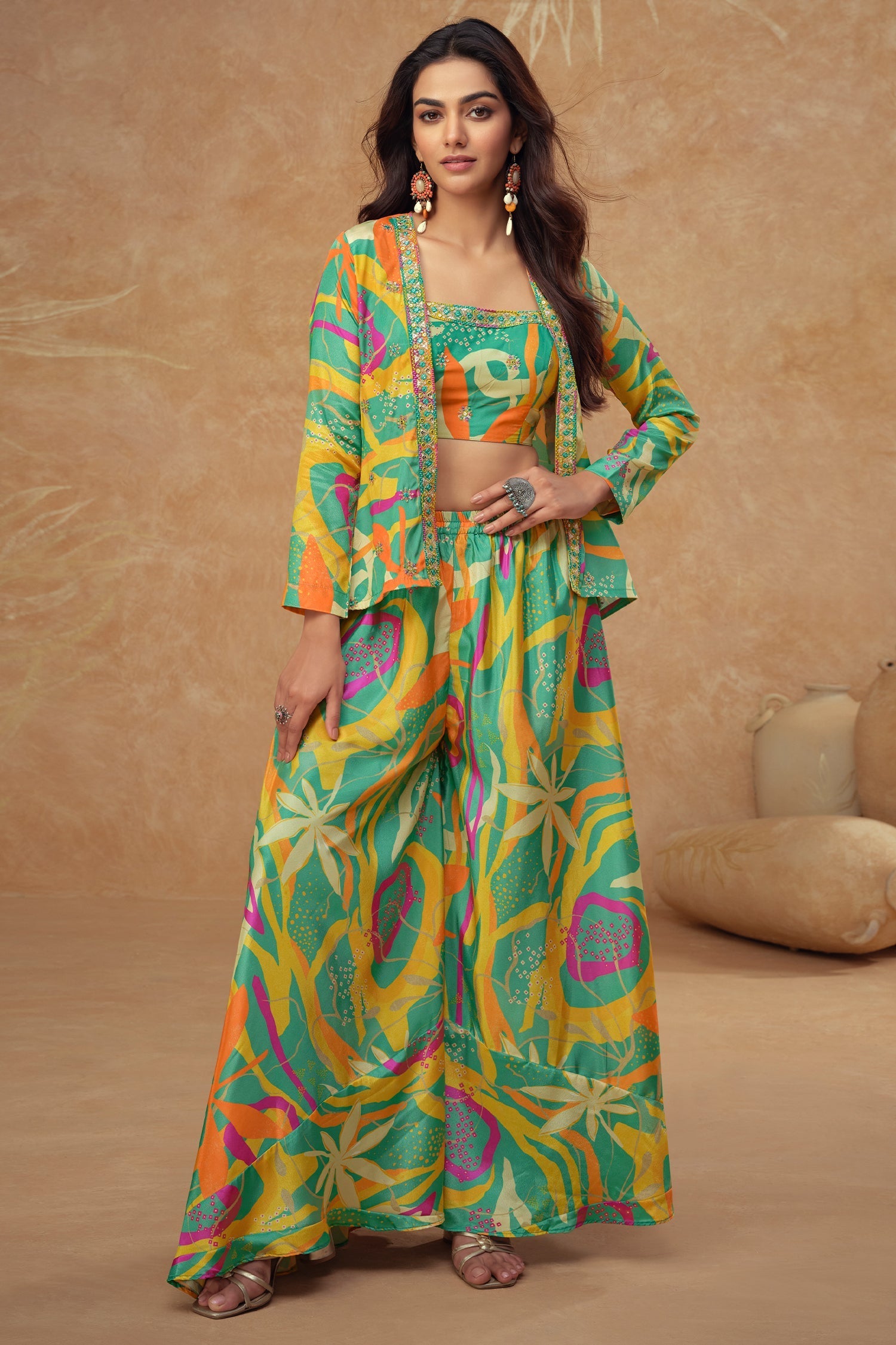 Desi Rang Digital Printed Cord Set