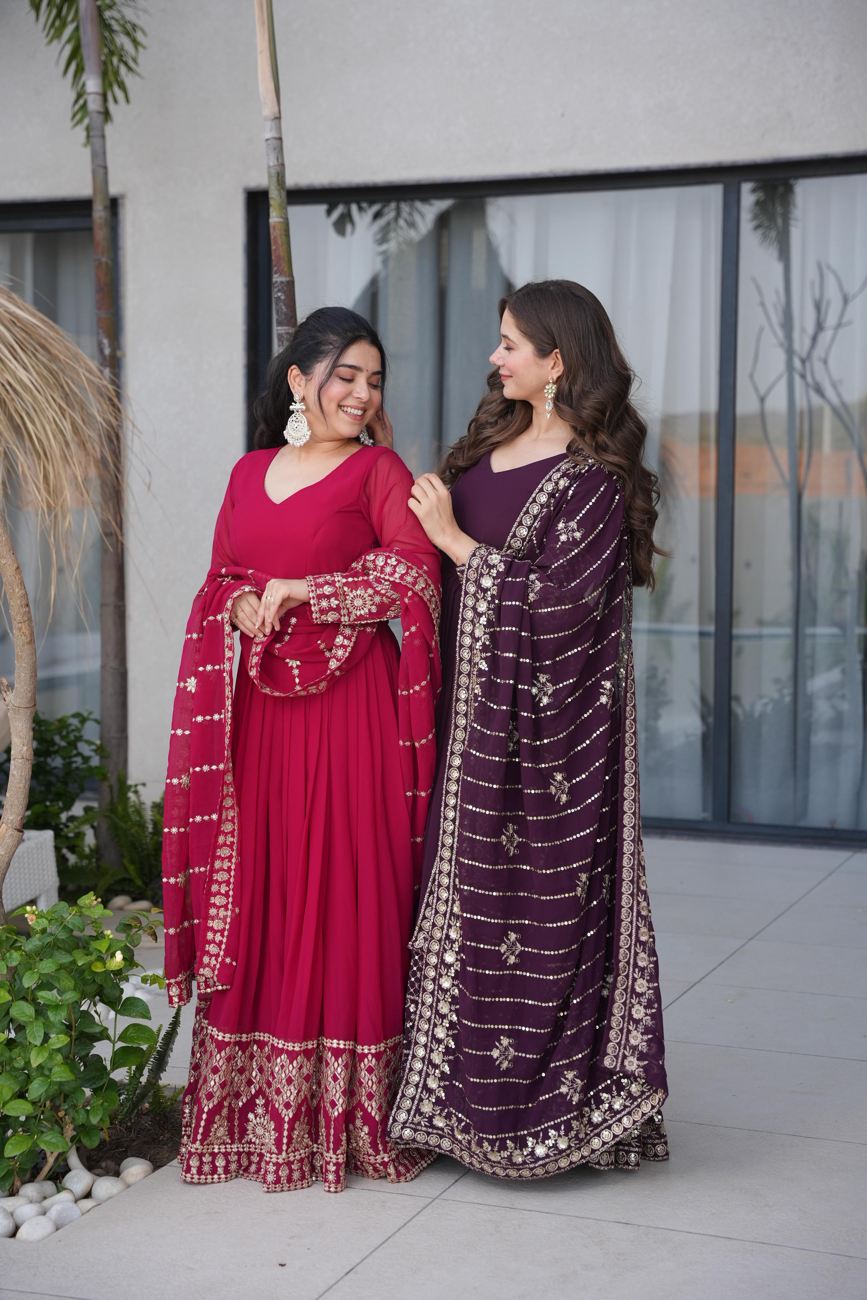 Zeenat-e-Shaahi Anarkali with Dupatta