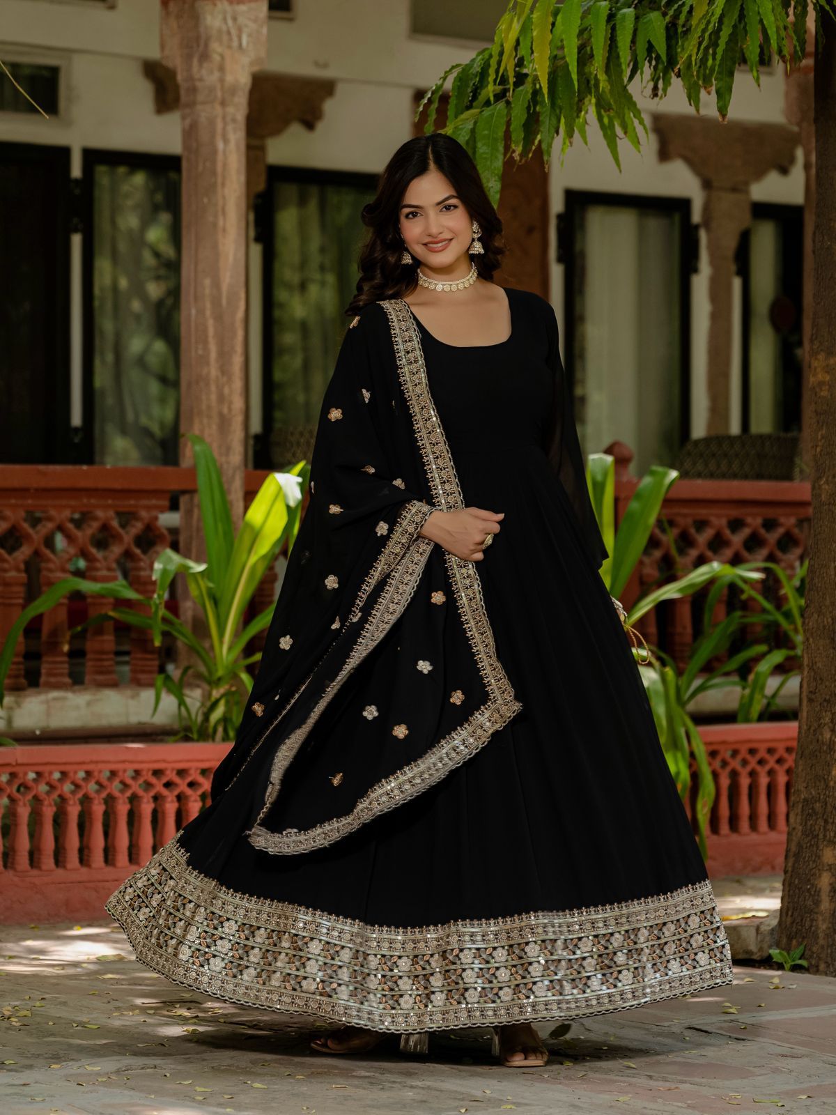 Aaliya Anarkali with Dupatta